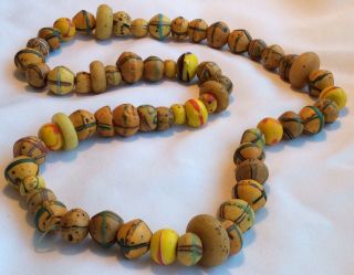 Vintage African King Or Chief’s Venetian Beads.  Antique.