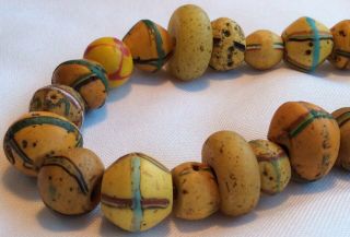 Vintage African King or Chief’s Venetian Beads.  Antique. 8