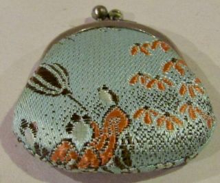 Antique French Fashion Poupee Peau Tapestry Purse For Antique Bisque /early Doll