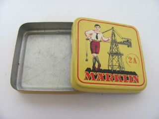 Antique German Small Parts Tin Box From Marklin Construction Set
