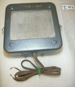 General Electric Police Radio Antique Speaker (4ez1a - 4) Sound Is.