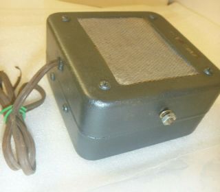 General Electric Police Radio Antique Speaker (4EZ1A - 4) Sound is. 2