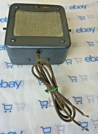 General Electric Police Radio Antique Speaker (4EZ1A - 4) Sound is. 5