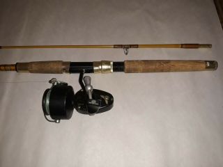 Vintage Mitchell Pre 300 Half Bail Spinning Reel & Rod & Carry Bag