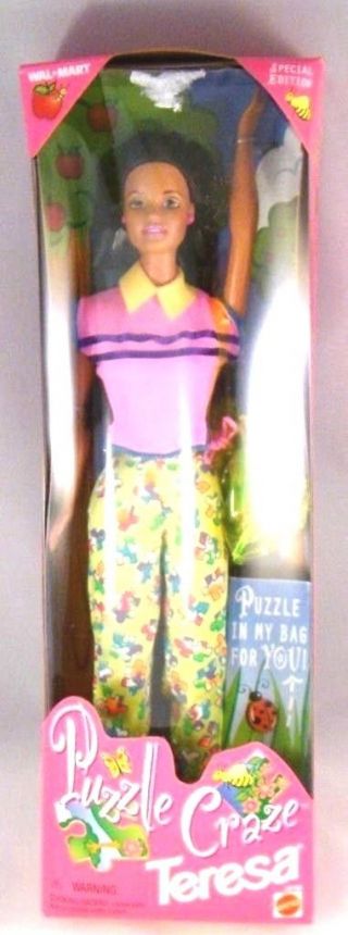 Teresa Barbie Puzzle Craze Doll Friend Special Edition Walmart 1998 Mattel
