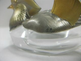 Seasoning case of the silver mandarin duck.  Japanese antique 7