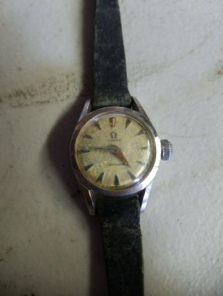 Vintage Or Antique Ladies Omega Seamaster Analog Watch For Repair Swiss 30mm
