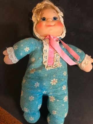 Vintage 1970 Mattel Baby Bean Doll Pull String She Talks