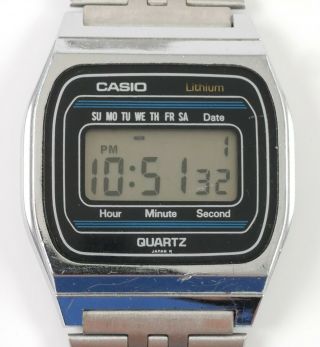 Vintage Casio Lithium Quartz Japan 155 B816 Digital Led Watch