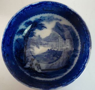 Antique Royal Staffordshire Flow Blue Jenny Lind Bowl