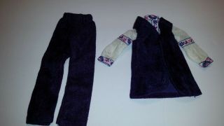 Vintage Barbie Clone Pant Suit Purple Crush Velvet And Romantic Top