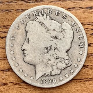Ag 1890 Cc Morgan Silver Dollar Carson City Antique Circulated Patina