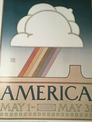 David Lance Goines Vintage Poster - America,  Portal Publications 1977 2