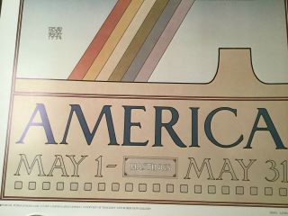 David Lance Goines Vintage Poster - America,  Portal Publications 1977 3