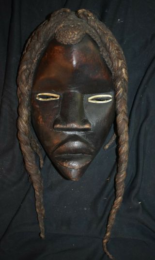 Orig $299 Dan Mask,  Braids Early 1900s 16 " Prov