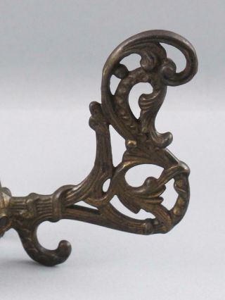 4 Antique Cast Iron Victorian Architectural Hall Tree Hanging Clothing Hooks 5