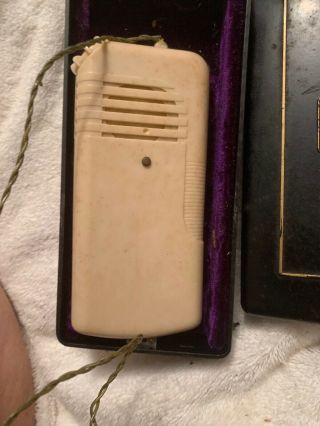 Vintage Antique Telex Hearing Aid with Case.  Model 22 4