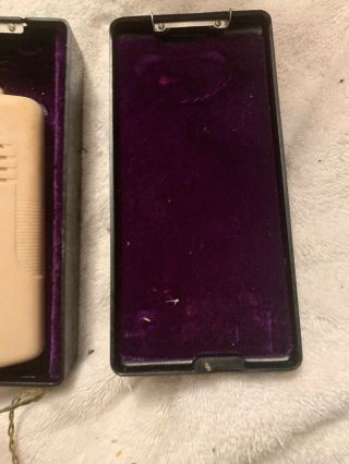 Vintage Antique Telex Hearing Aid with Case.  Model 22 5