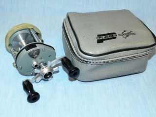 Vintage Model 510 Pflueger Supreme Spool Reel With Zippered Case And Papers