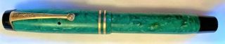 Antique Parker Duofold Jr.  Green Jade Fountain Pen Sept 5th 1916 Patent Date