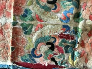 Gorgeous antique Chinese embroidery panels and child ' s Vest 6