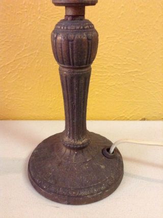 Vintage Antique Cast Iron Metal Boudoir Lamp Base