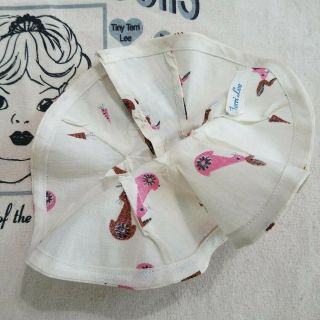 Vintage Terri Lee doll dress for Tiny Terri Lee,  Rose Pink Rabbit print dress 3