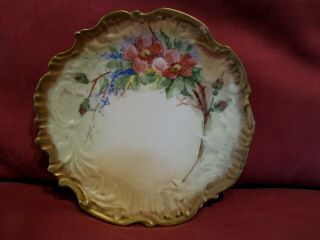 Stunning Antique C.  1896 Nautilus Scottish Porcelain Cabinet Tea Side Plate 1