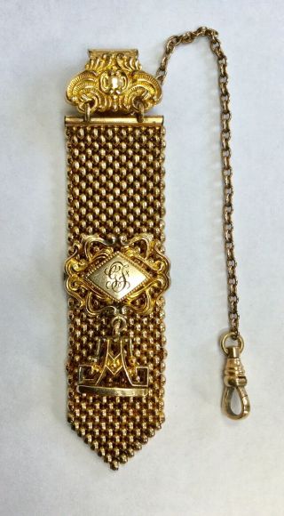 Antique Victorian Pocket Watch Fob Wax Seal Gf