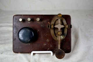 Antique J.  H.  Bunnell & Co.  Railroad Telegraph Morse Code Key & Sounder