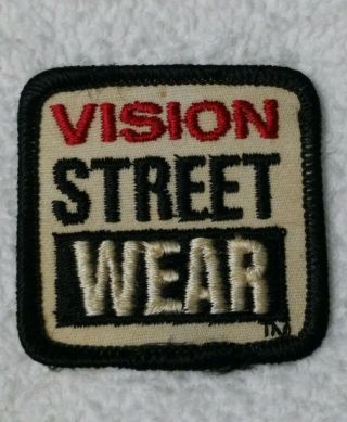 Vintage Vision Street Wear Patch Skateboard 1980’s