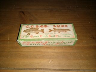 Ccbco Creek Chub 6425 Wht Scale Tiny Tim Vintage Wooden Lure Box W/insert Only