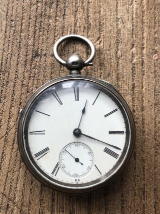 Antique Hallmarked Silver Pocket Watch Fusee Movement Spares Repairs