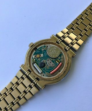 Vintage Gucci ladies gold plated quartz watch with date,  quickset,  ref.  9200L 6