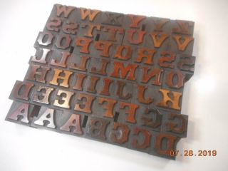 Printing Letterpress Printer Block Page & Co Greeneville Antique Alphabet