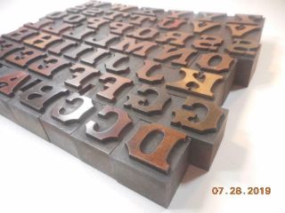 Printing Letterpress Printer Block Page & Co Greeneville Antique Alphabet 3