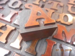 Printing Letterpress Printer Block Page & Co Greeneville Antique Alphabet 6