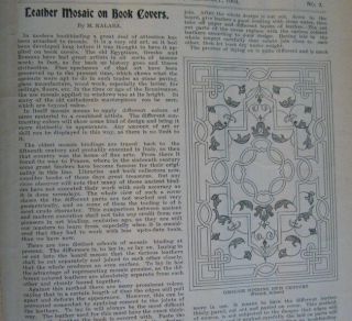 1904 Leather Bound International Bookbinder Trade Magazines Bookbinding Craft 6