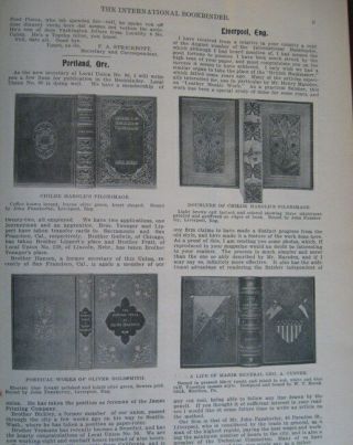 1904 Leather Bound International Bookbinder Trade Magazines Bookbinding Craft 7