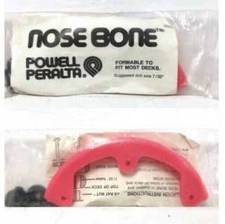 Vintage Nos Powell Peralta Pink Nose Bone Skateboard Guard Rib Rails
