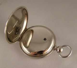 Pocket Watch Case Silveride Open Face Size 18s For Key Winding Movement