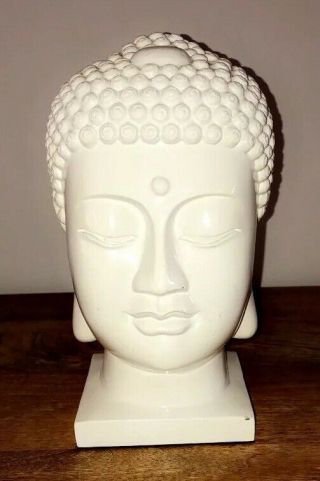 Vintage Antique Oriental Female Buddha Head Display Bust Unusual Scary Horror