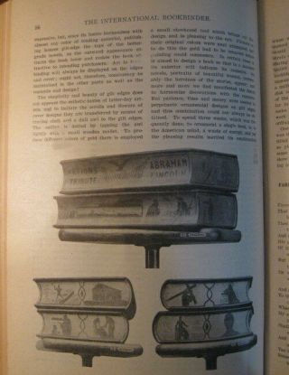 1911 - 12 Leather Bound International Bookbinder Trade Magazines Bookbinding Craft 7