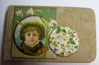 Antique Victorian Scrapbook Autographs Album - Late 1800 