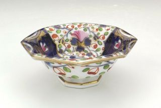 Antique Bloor Derby Porcelain - Imari Inspired Miniature Bowl - Lovely