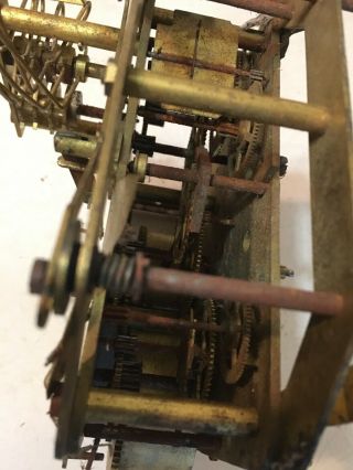 Antique Seth Thomas 113A Westminster Chime Mantle Clock Movement Parts 7