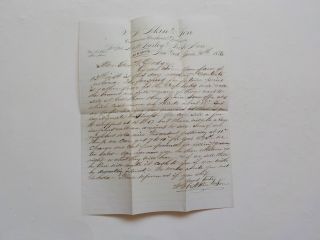 Antique Letter 1876 W.  H.  Akin & Son Hops Malt Barley & Irish Moss Paper Old Vtg