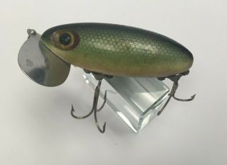 Vintage Fred Arbogast Jitterbug Fishing Lure 3 " Long