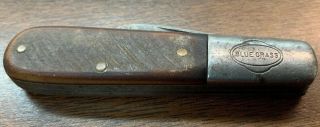 John Primble Belknap Hardware Barlow Knife Blue Grass Antique Vintage