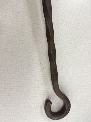 Antique Fireplace Tool / Coal Shovel hand made blacksmith steel 4